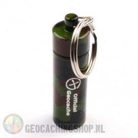 Micro container, small, camo, Geocachingshop.nl