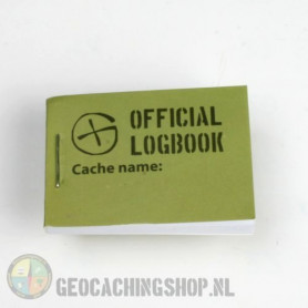Logboek Green Geocaching, 35x50mm, 200 logs